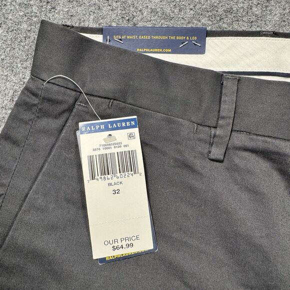 Polo Ralph Lauren Performance Shorts Sz 32 Tailored Fit Black 9" Inseam NWT - Picture 3 of 8